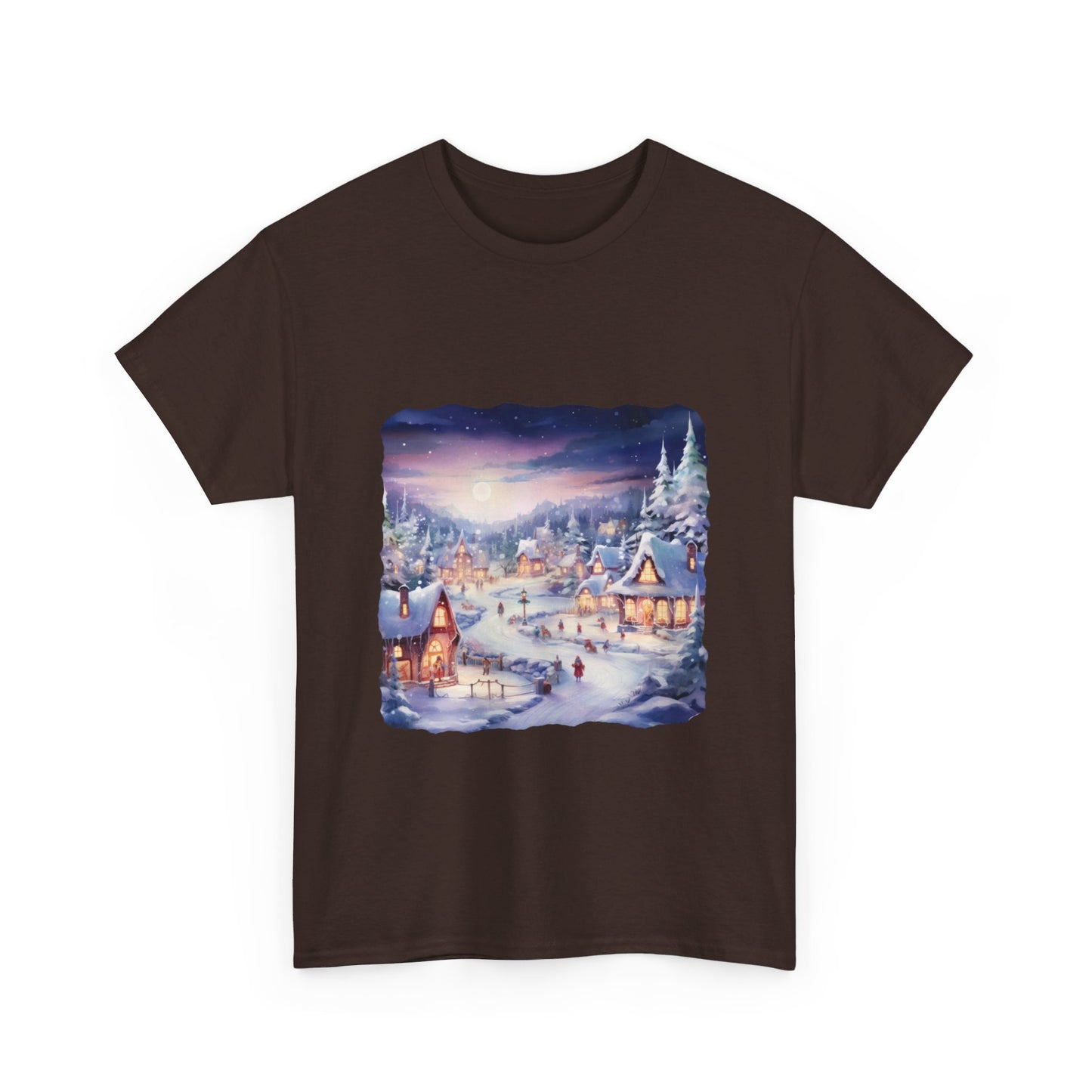 Snowy Christmas Village 3 - T-Shirt