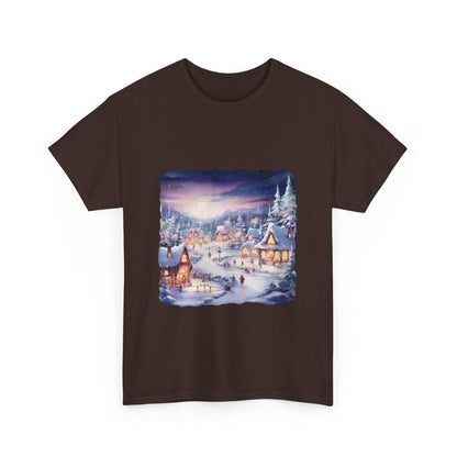Snowy Christmas Village 3 - T-Shirt