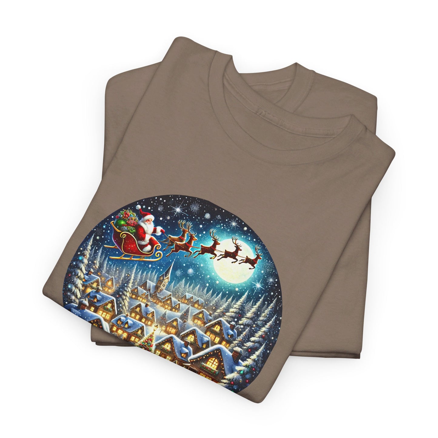 Santa's Snowy Flight - T-Shirt