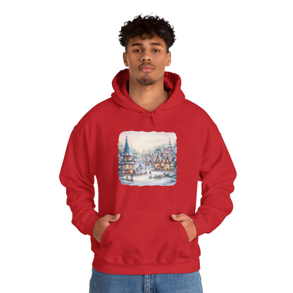 Snowy Christmas Village 2 - Hooded Sweatshirt