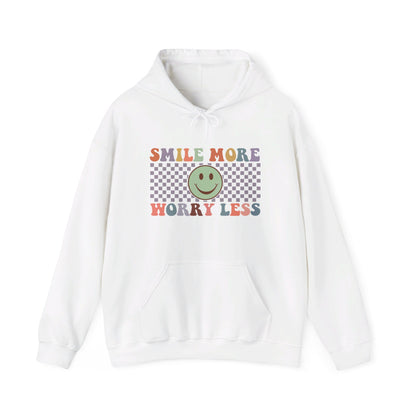 Smile More Worry Less - Hooded Sweatshirt