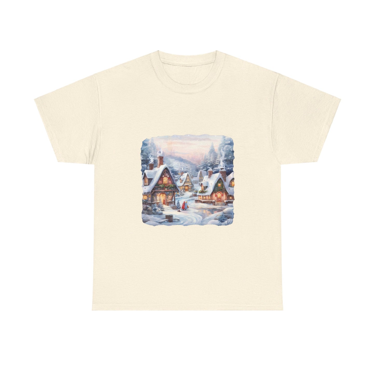 Snowy Christmas Village 6 - T-Shirt