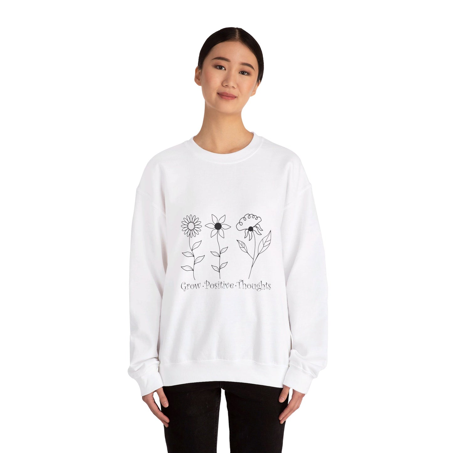 Grow Positive Thoughts - Crewneck Sweatshirt