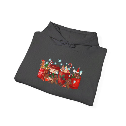 Christmas Cocoa & Gingerbread Delight - Hooded Sweatshirt