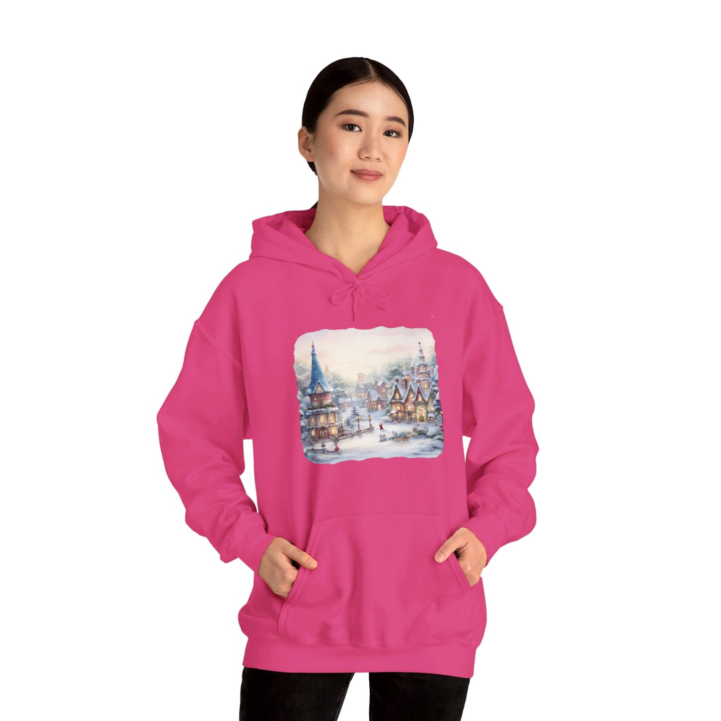 Snowy Christmas Village 2 - Hooded Sweatshirt