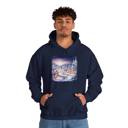 Snowy Christmas Village 3 - Hooded Sweatshirt