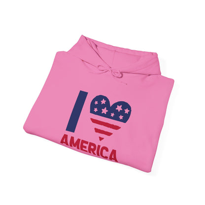 Heartfelt Love for the America - Hooded Sweatshirt