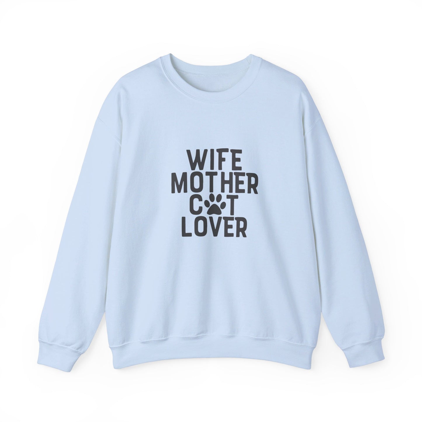 Wife Mother Cat Lover - Sweatshirt