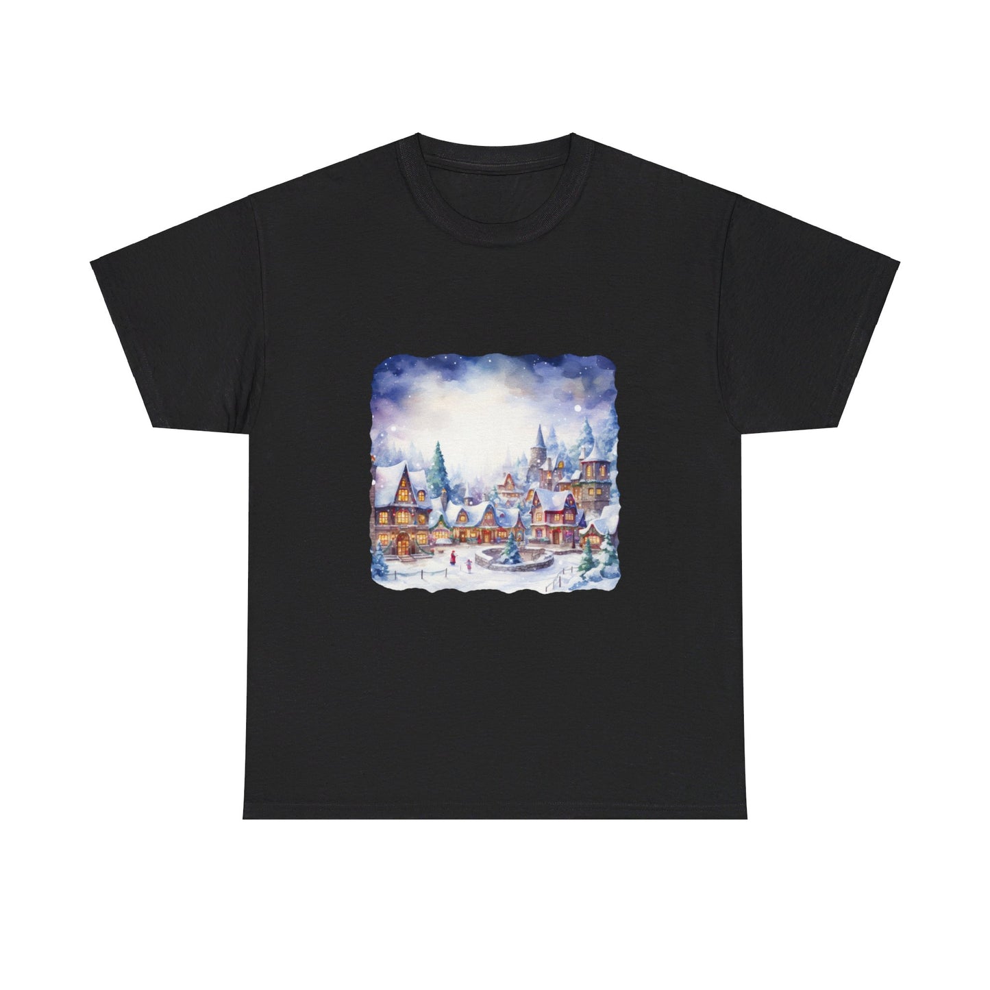 Snowy Christmas Village 5 - T-Shirt