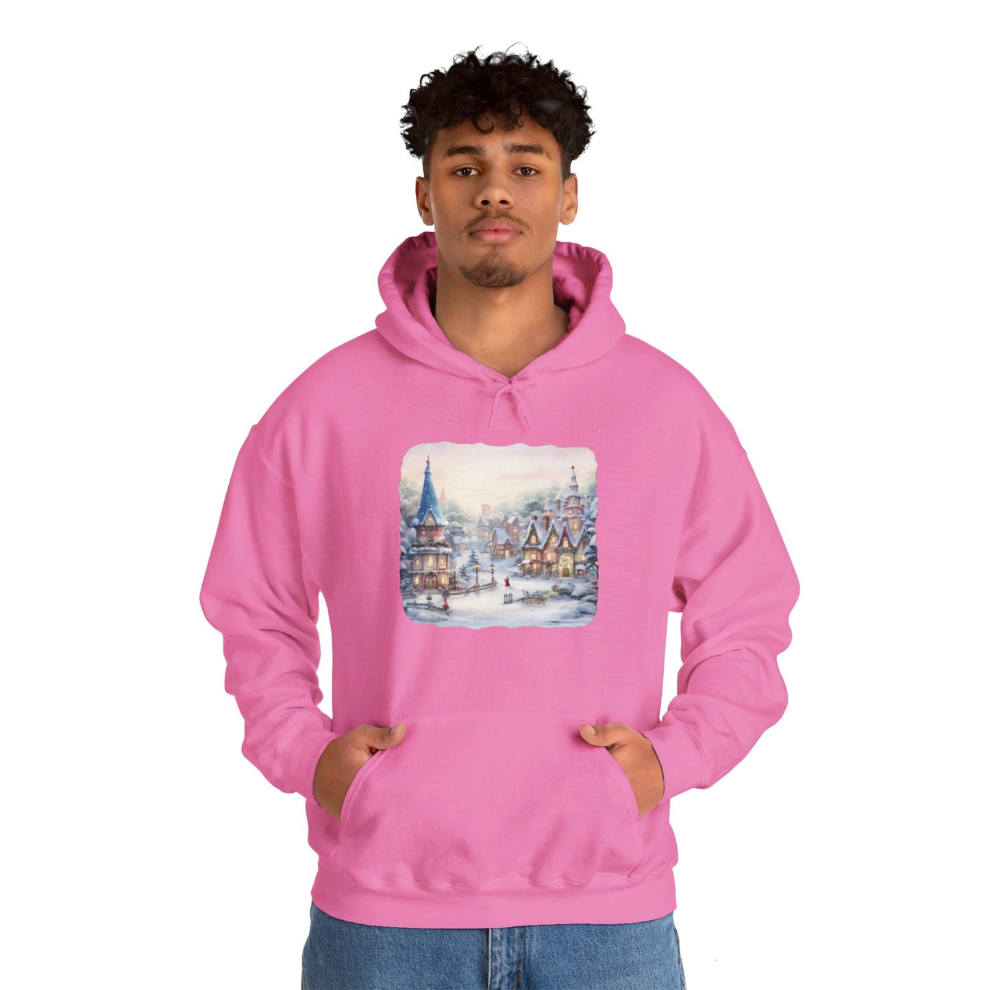 Snowy Christmas Village 2 - Hooded Sweatshirt