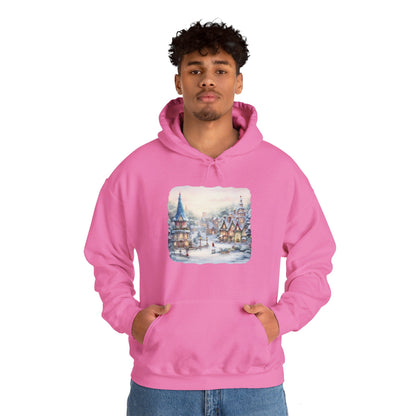 Snowy Christmas Village 2 - Hooded Sweatshirt