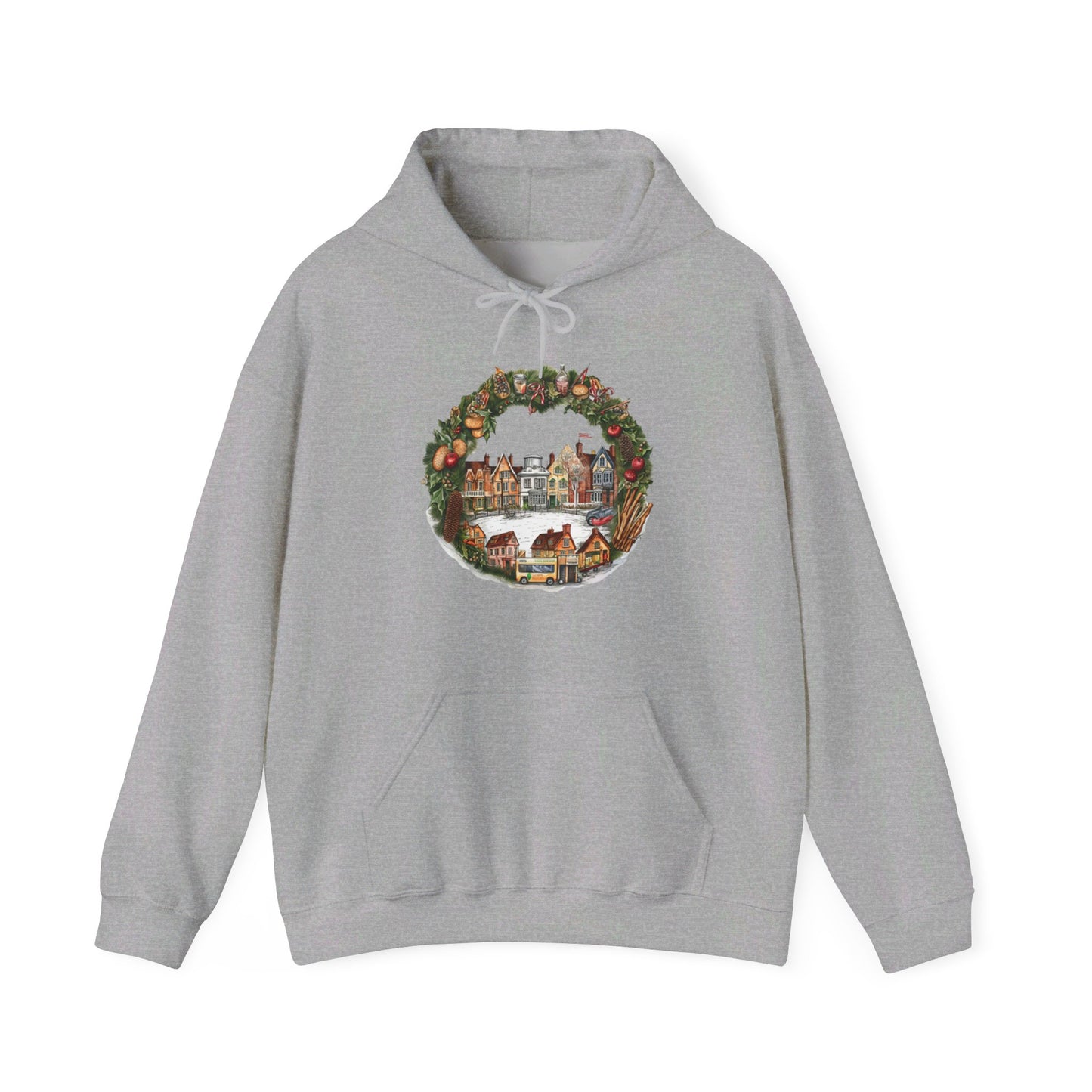 Whimsical Village Christmas - Hooded Sweatshirt