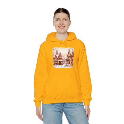 Snowy Christmas Village 11 - Hooded Sweatshirt