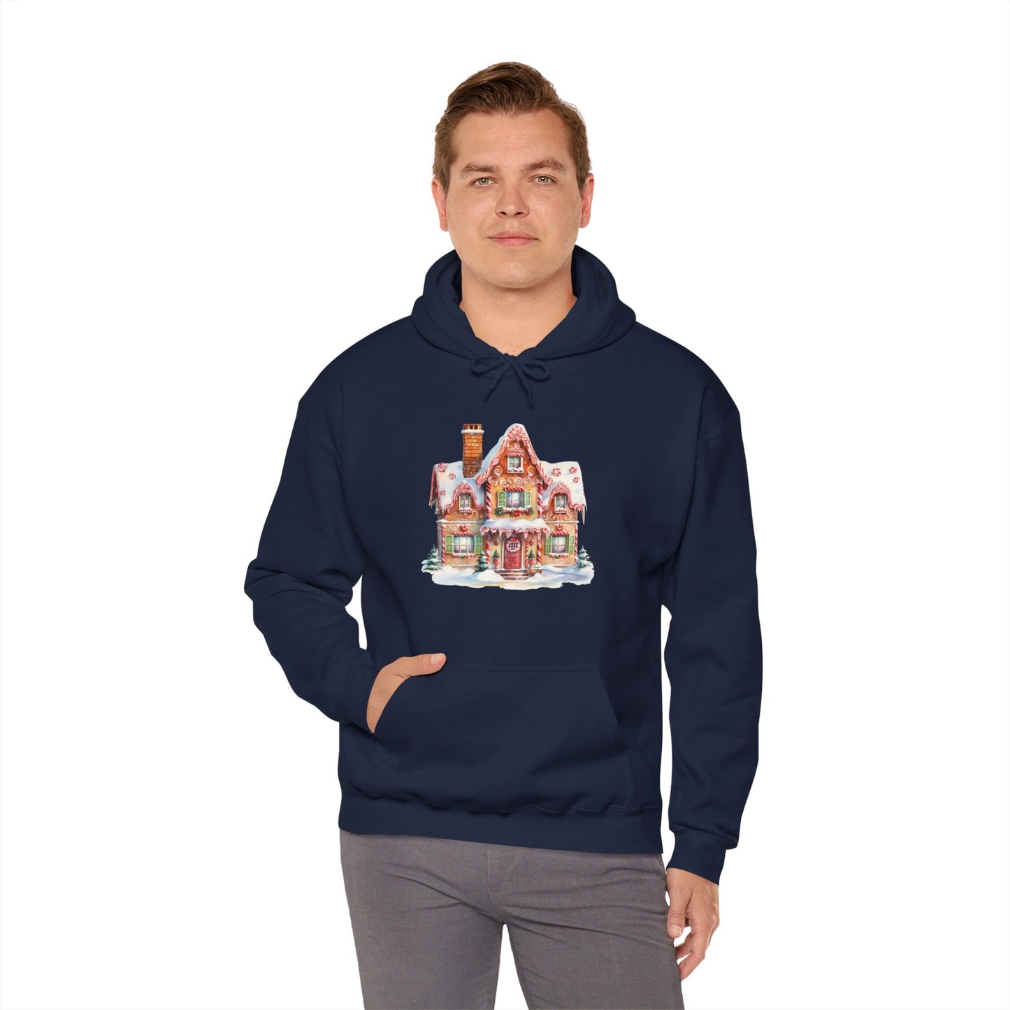 Snowy Christmas Village 14 - Hooded Sweatshirt