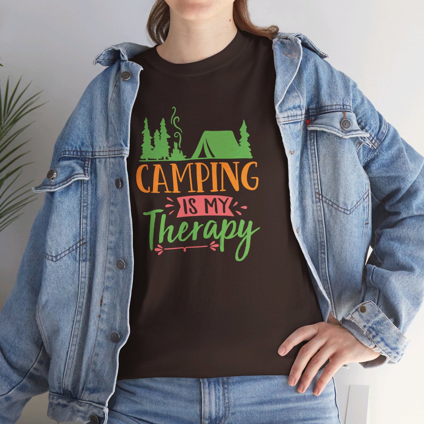 Camping Is My Therapy - T-Shirt