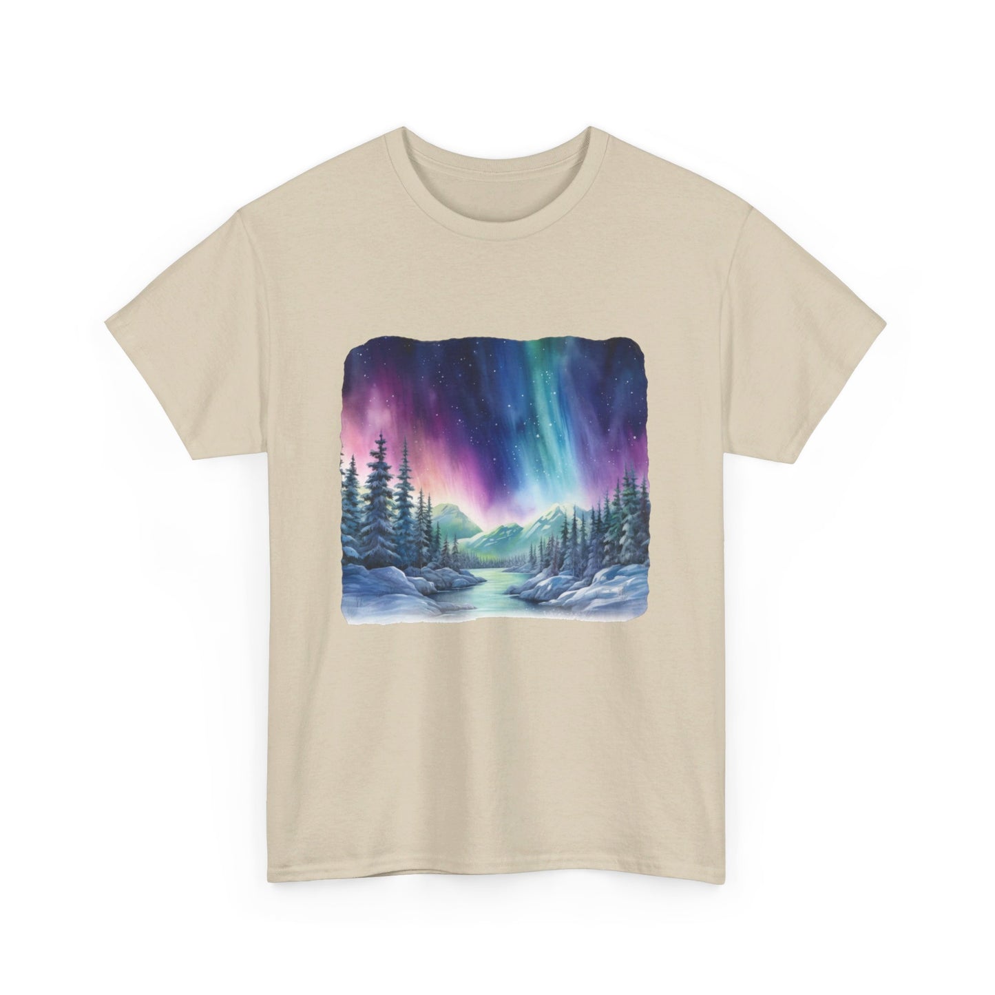 Northern Lights Watercolor  - T-Shirt