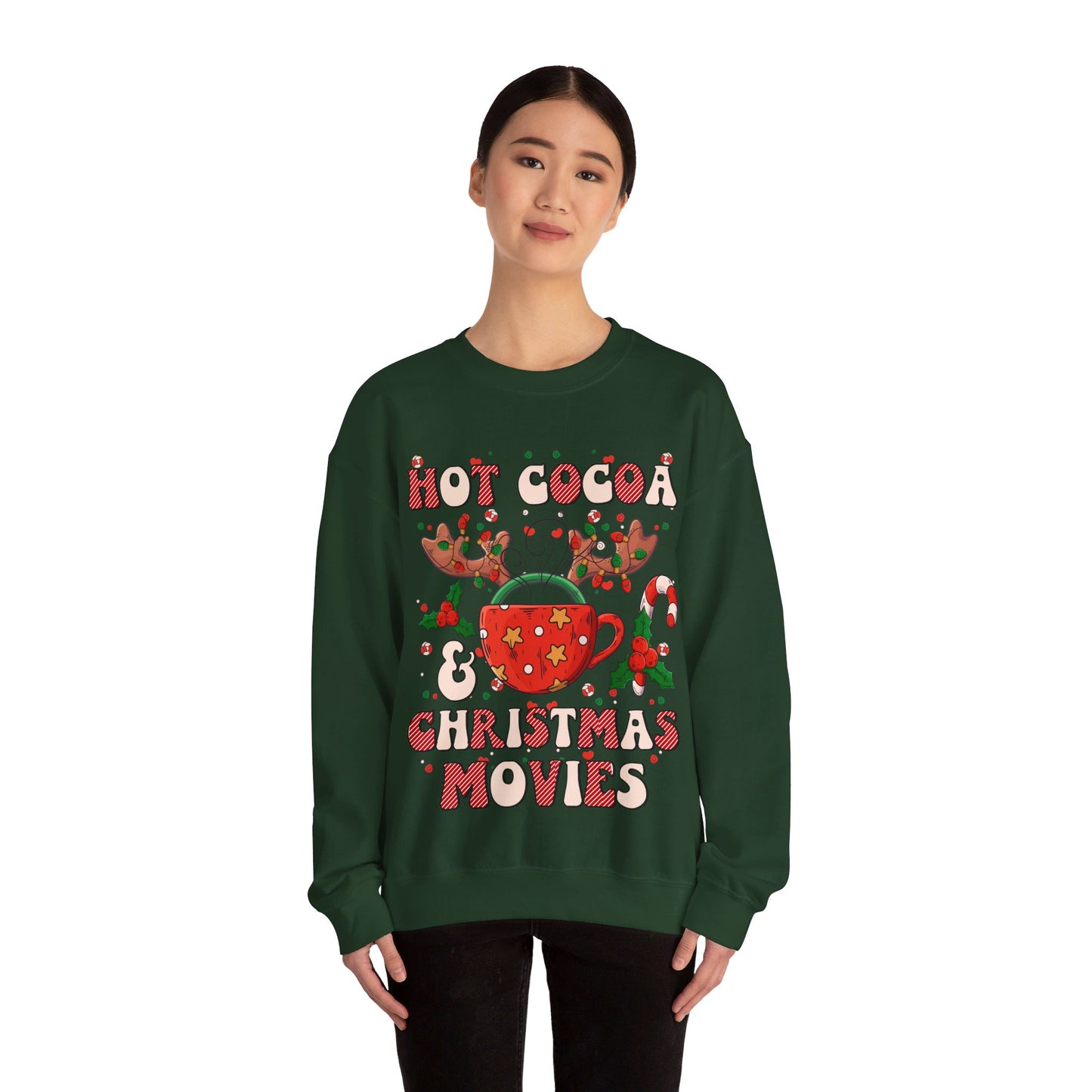 Hot Cocoa Christmas Movies - Crewneck Sweatshirt