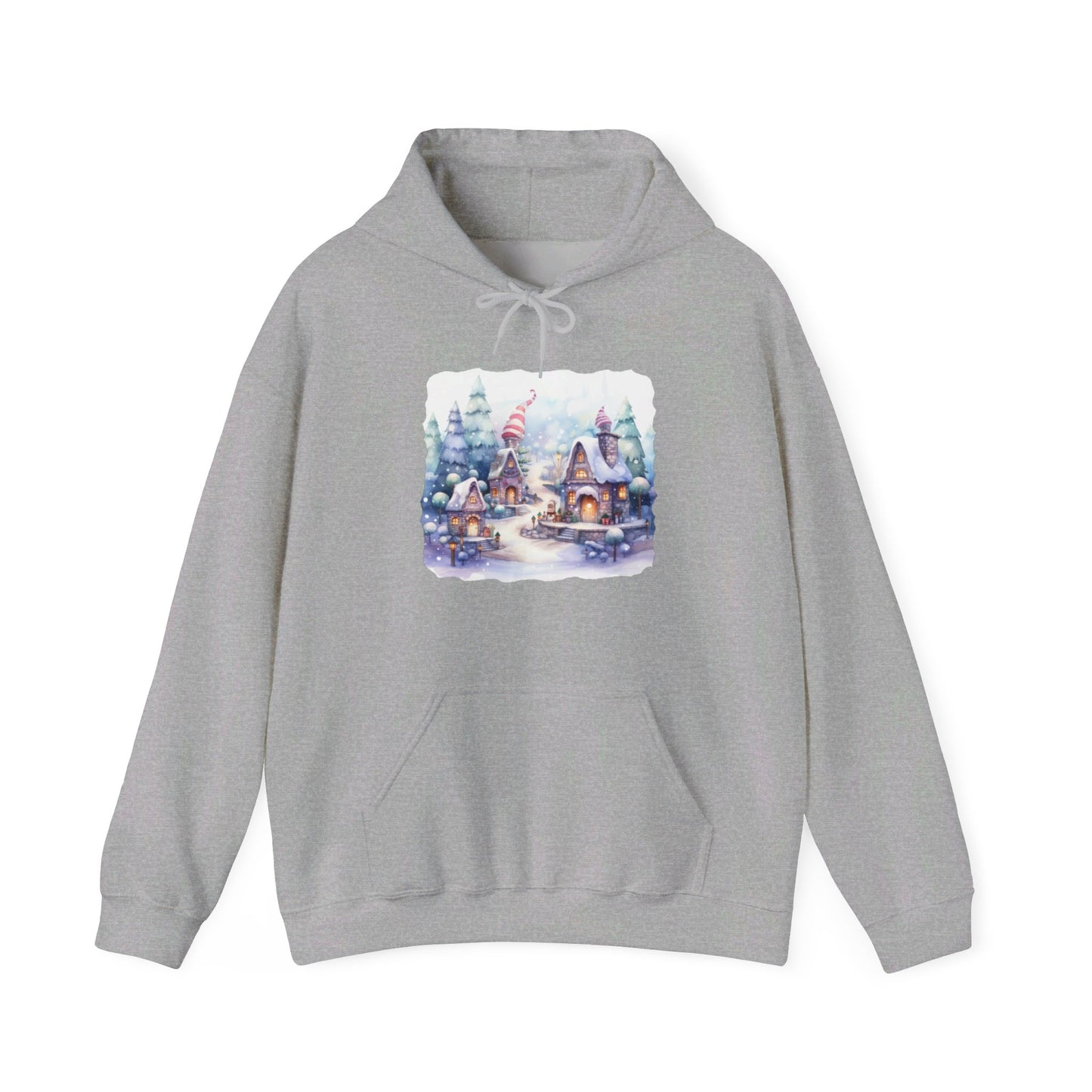 Snowy Christmas Village 4 - Hooded Sweatshirt