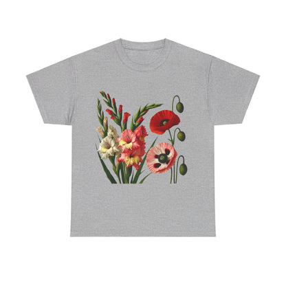 August Flowers - Birth Month - T-Shirt