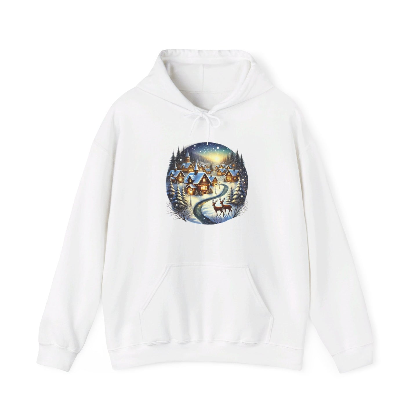 Christmas Snow House - Hooded Sweatshirt