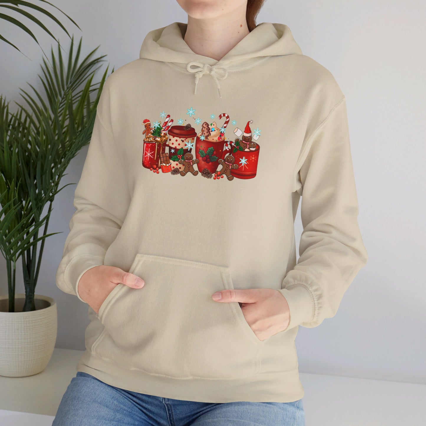 Christmas Cocoa & Gingerbread Delight - Hooded Sweatshirt