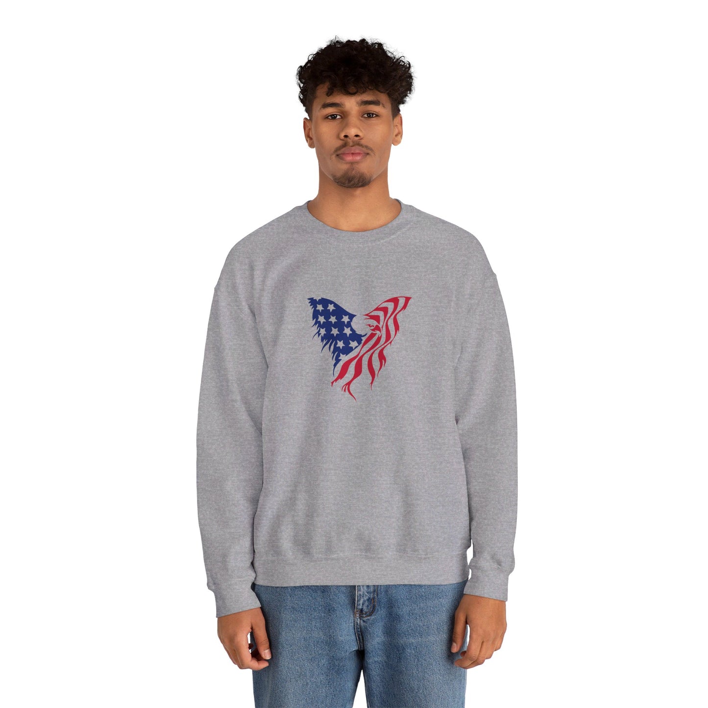 4th Of July Eagle - Crewneck Sweatshirt