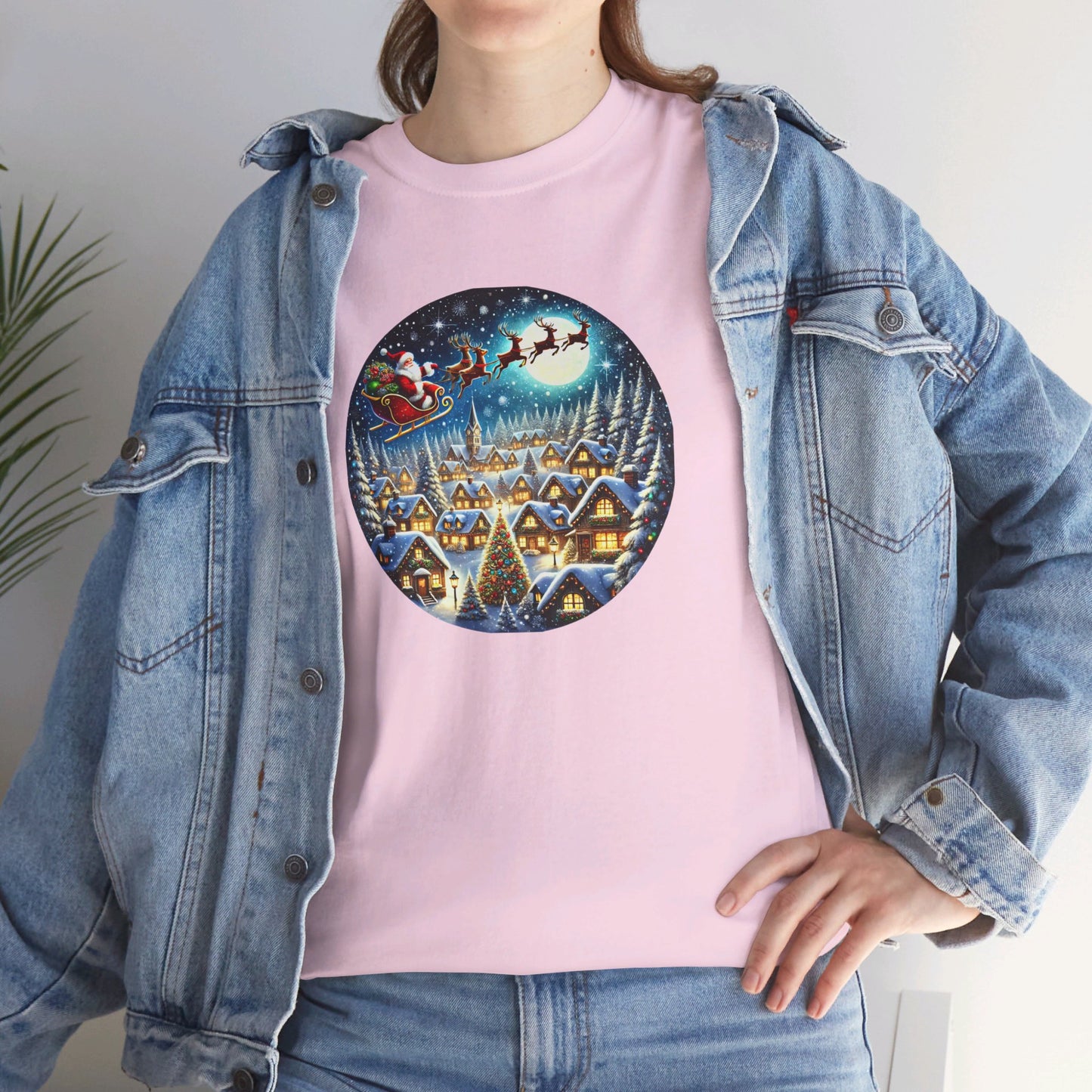 Santa's Snowy Flight - T-Shirt