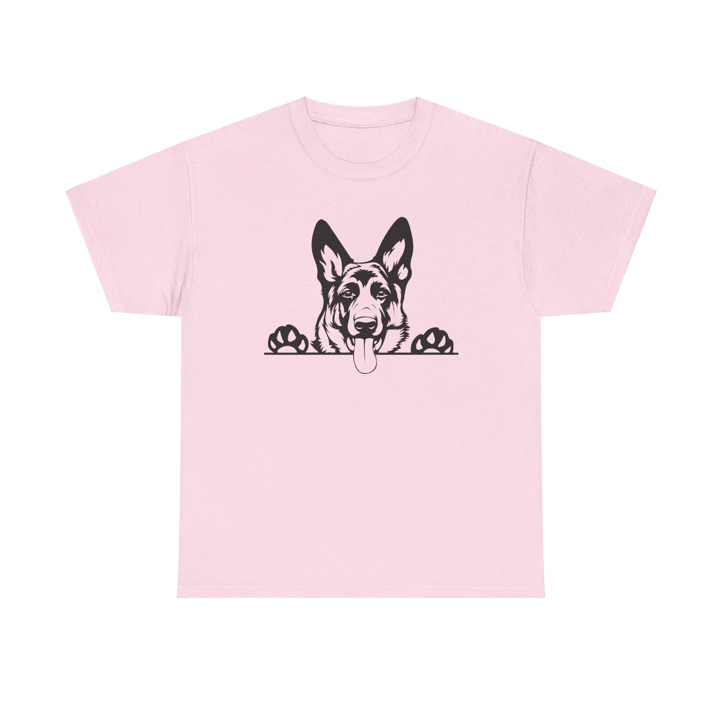 German Shepherd, Peeking with Charm - T-Shirt