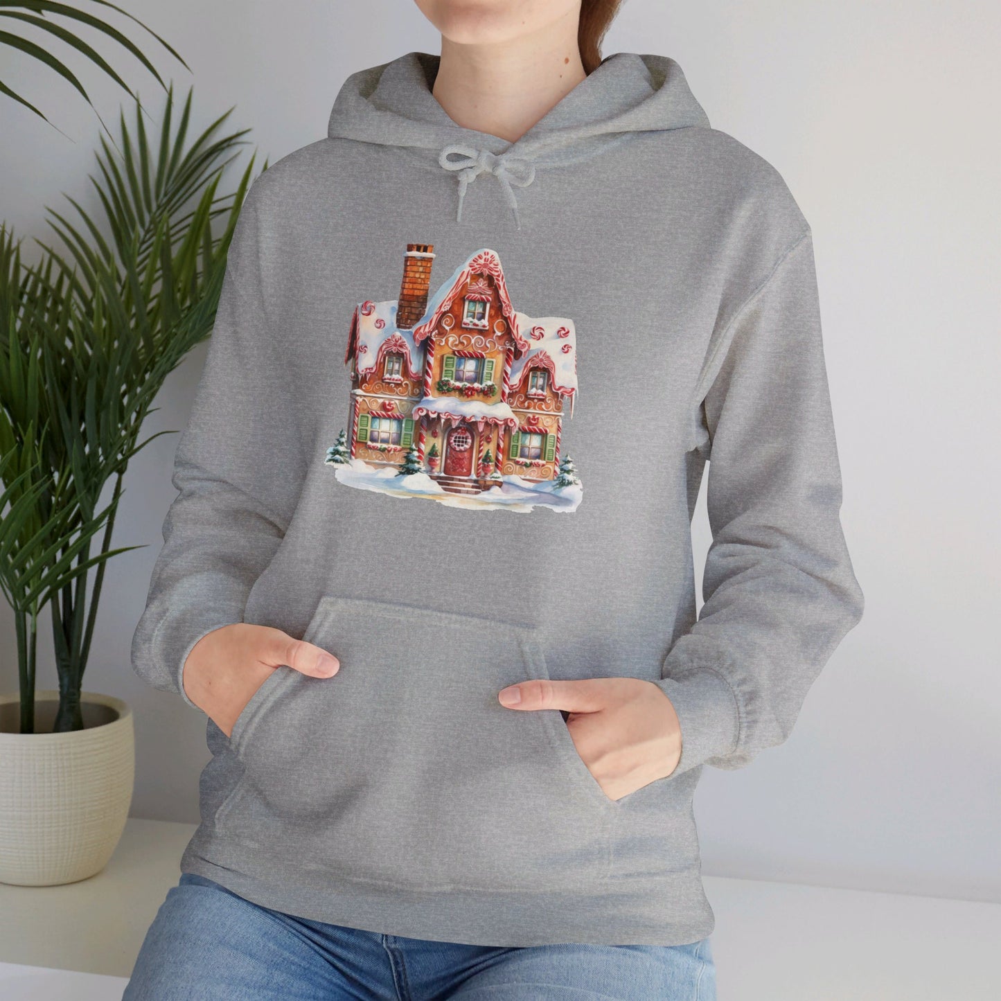 Snowy Christmas Village 14 - Hooded Sweatshirt