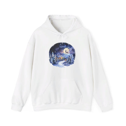 Winter Snowy Night - Hooded Sweatshirt