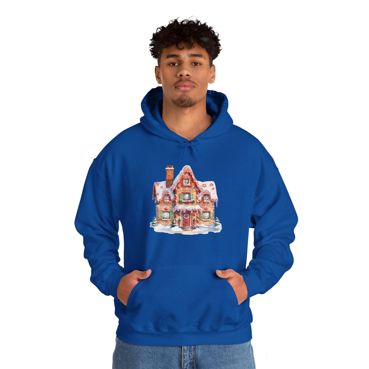 Snowy Christmas Village 14 - Hooded Sweatshirt