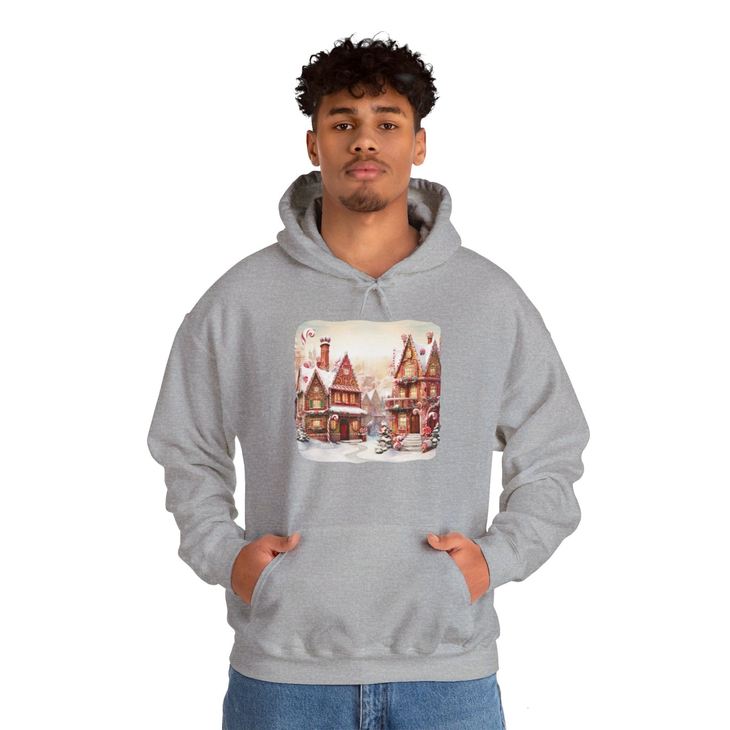 Snowy Christmas Village 11 - Hooded Sweatshirt