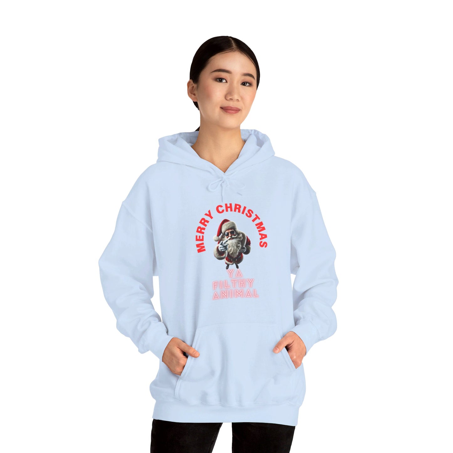 Merry Christmas - Ya Filthy Animal Unisex Heavy Blend™ Hooded Sweatshirt