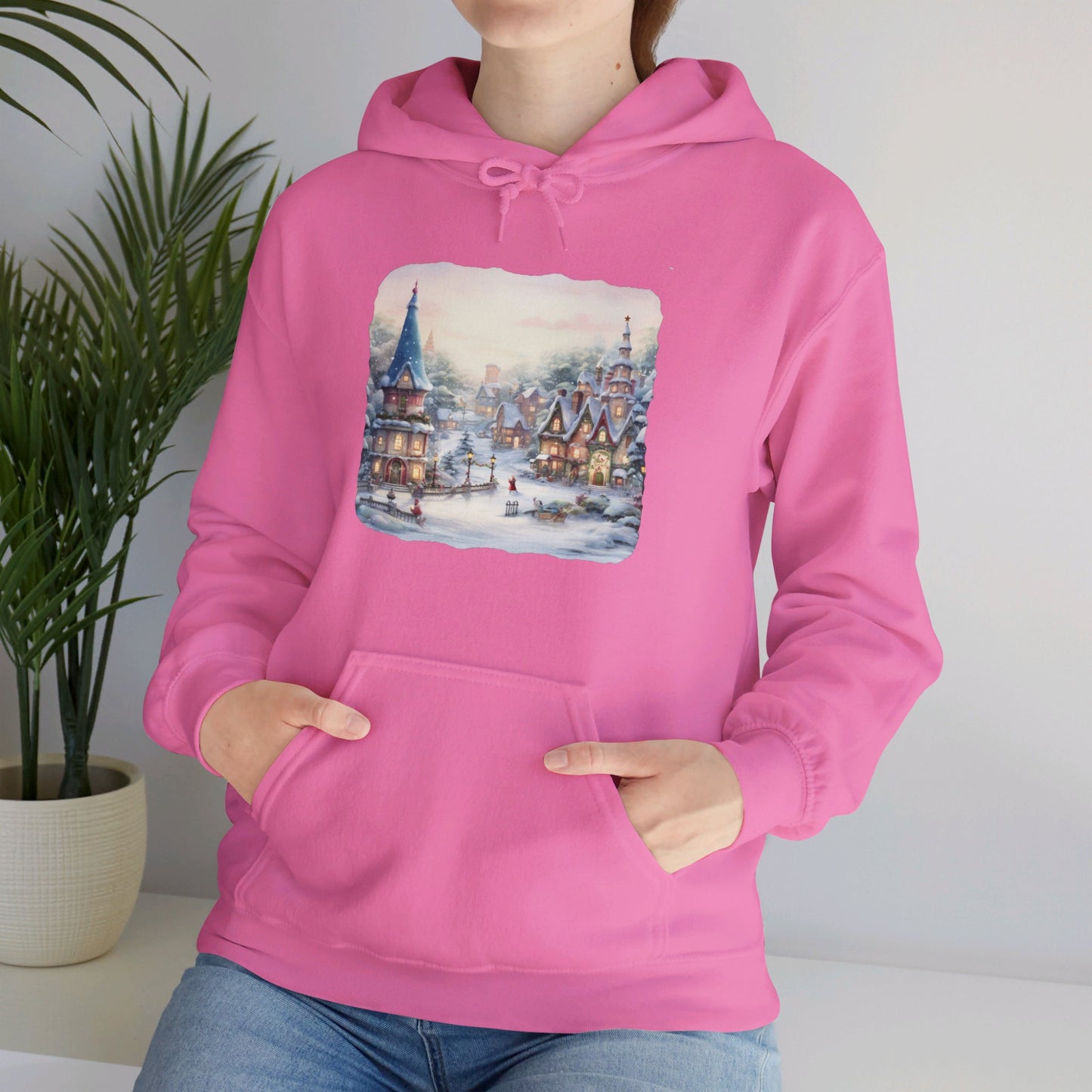 Snowy Christmas Village 2 - Hooded Sweatshirt