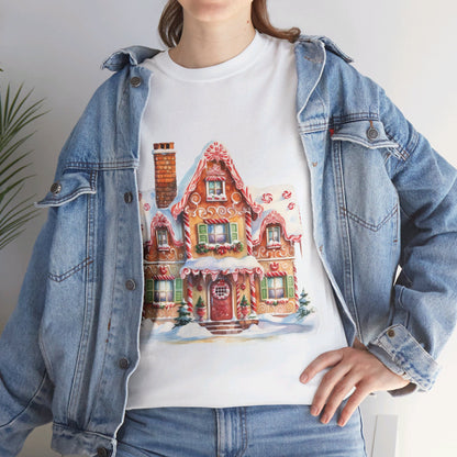 Christmas Snowy Village-14-T-Shirt