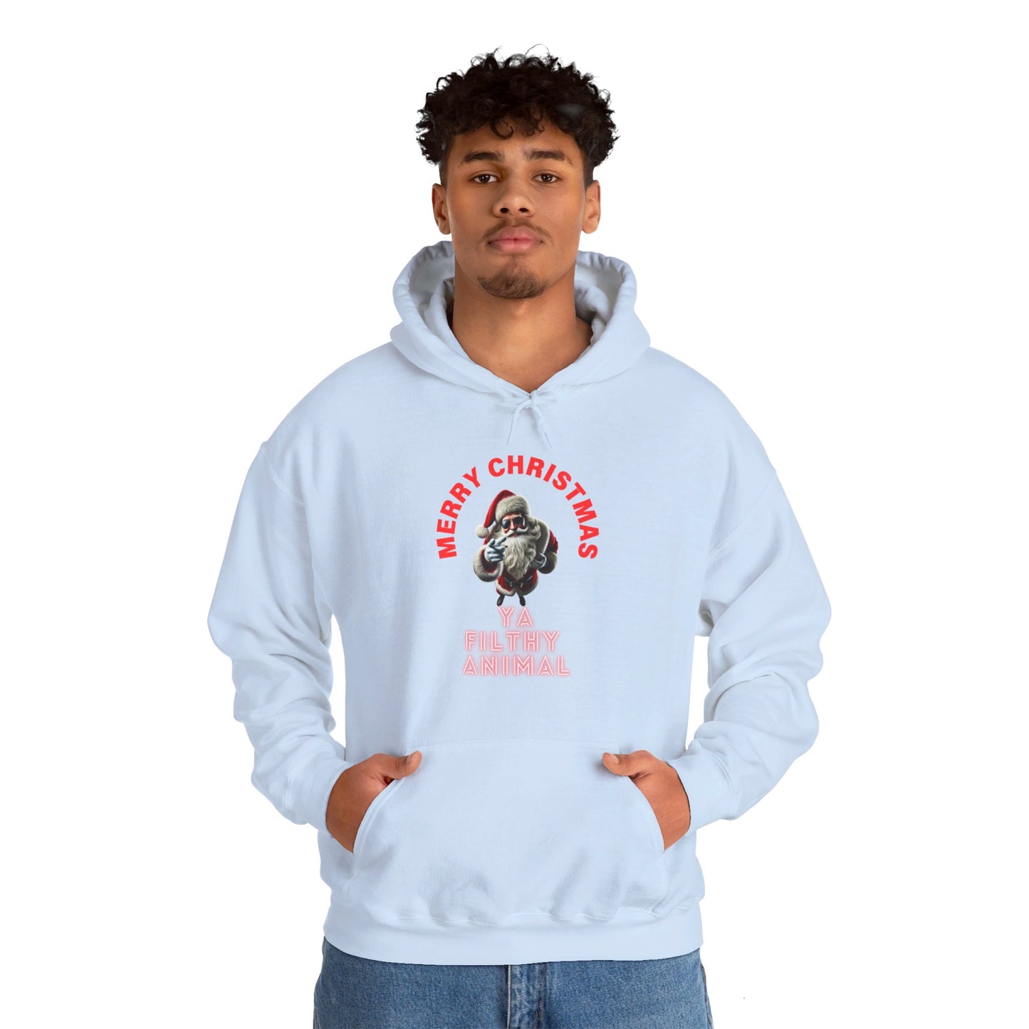 Merry Christmas - Ya Filthy Animal Unisex Heavy Blend™ Hooded Sweatshirt