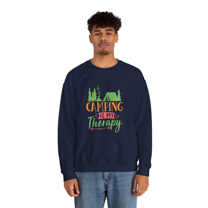 Camping Is My Therapy  - Crewneck Sweatshirt