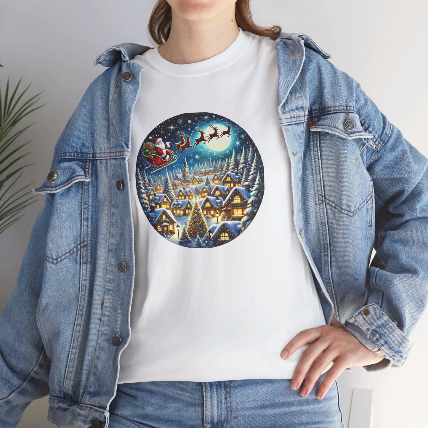 Santa's Snowy Flight - T-Shirt