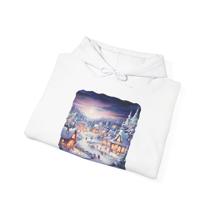 Snowy Christmas Village 3 - Hooded Sweatshirt