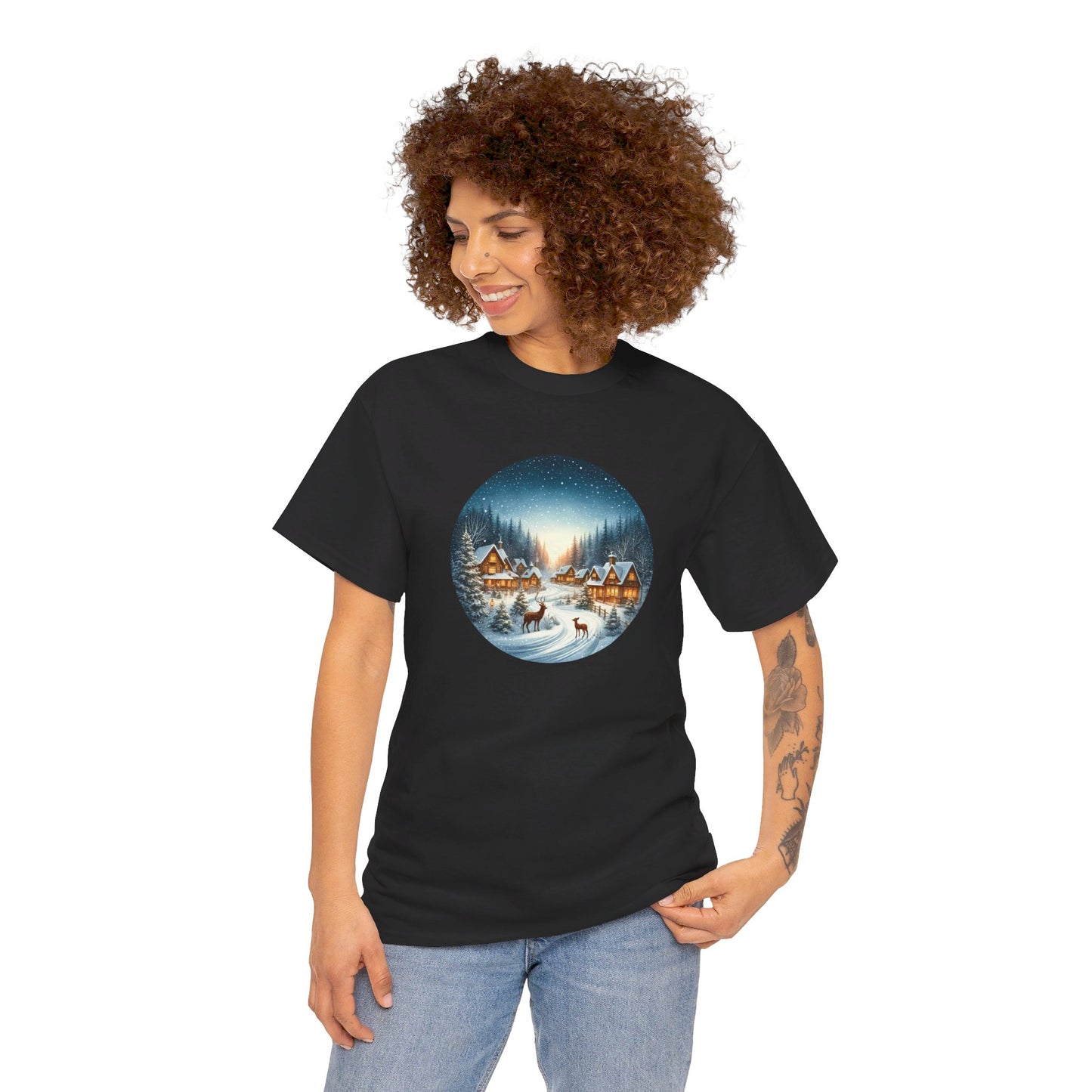 Magical Snowy Night - T-Shirt