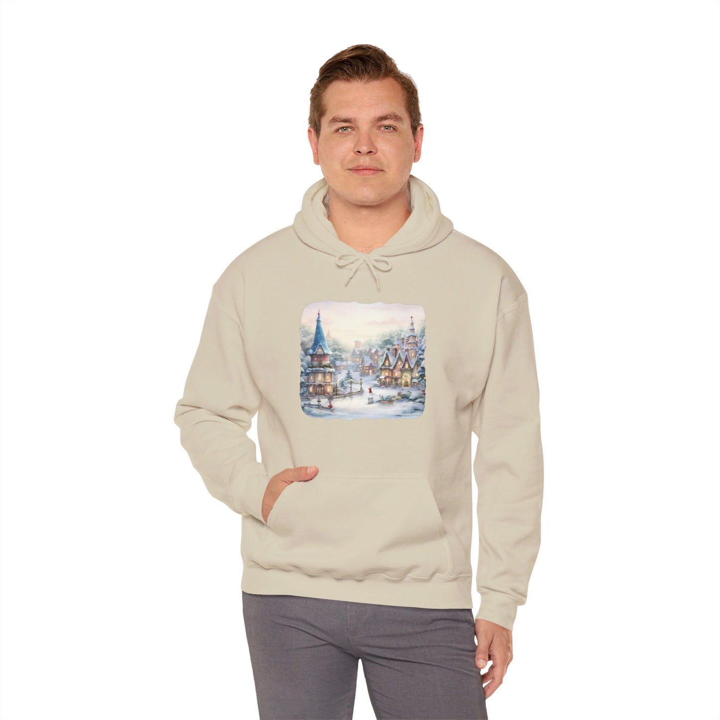 Snowy Christmas Village 2 - Hooded Sweatshirt