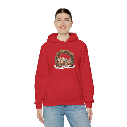 Snowy Village Bliss - Hooded Sweatshirt