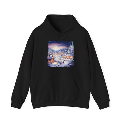 Snowy Christmas Village 3 - Hooded Sweatshirt