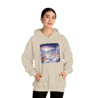 Snowy Christmas Village 3 - Hooded Sweatshirt