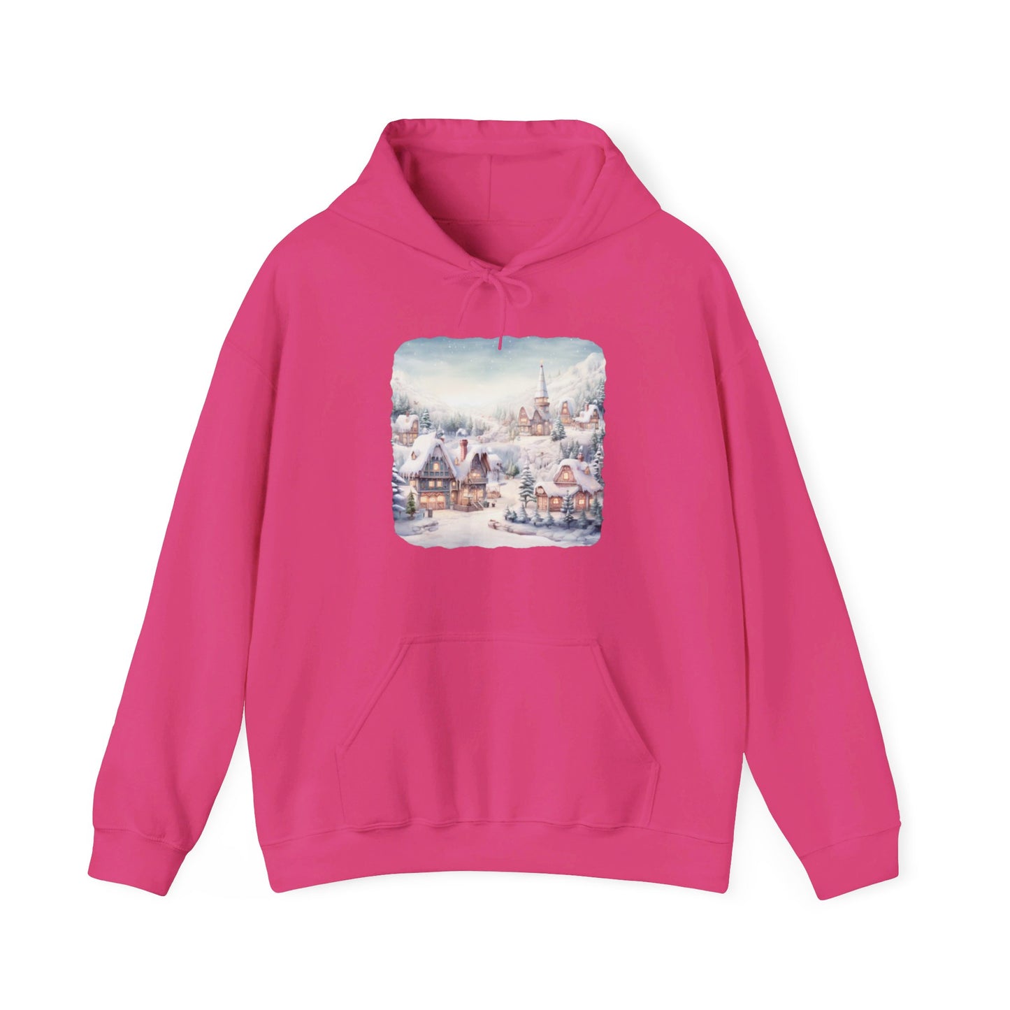 Snowy Christmas Village - Hooded Sweatshirt