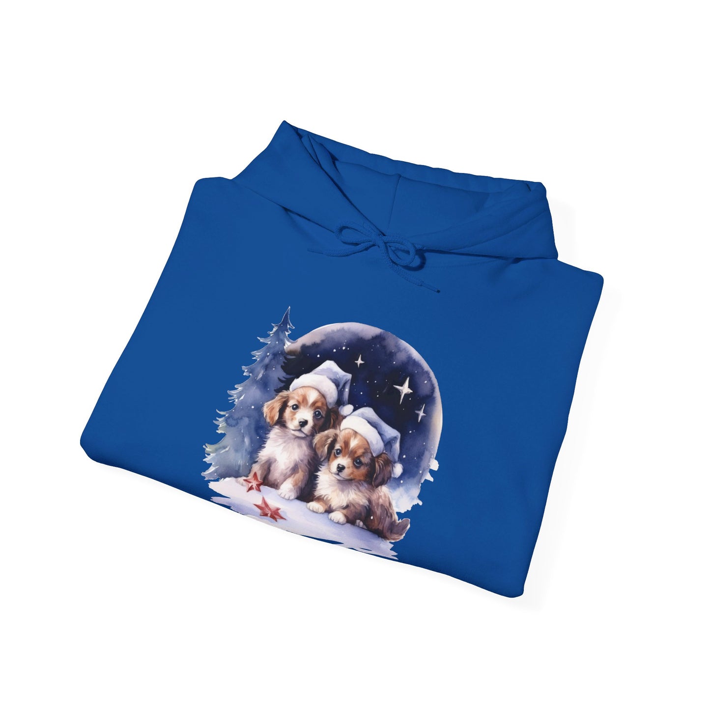 Snowy Christmas Dogs - Hooded Sweatshirt