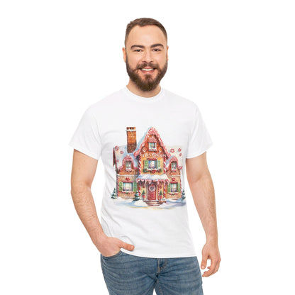 Christmas Snowy Village-14-T-Shirt