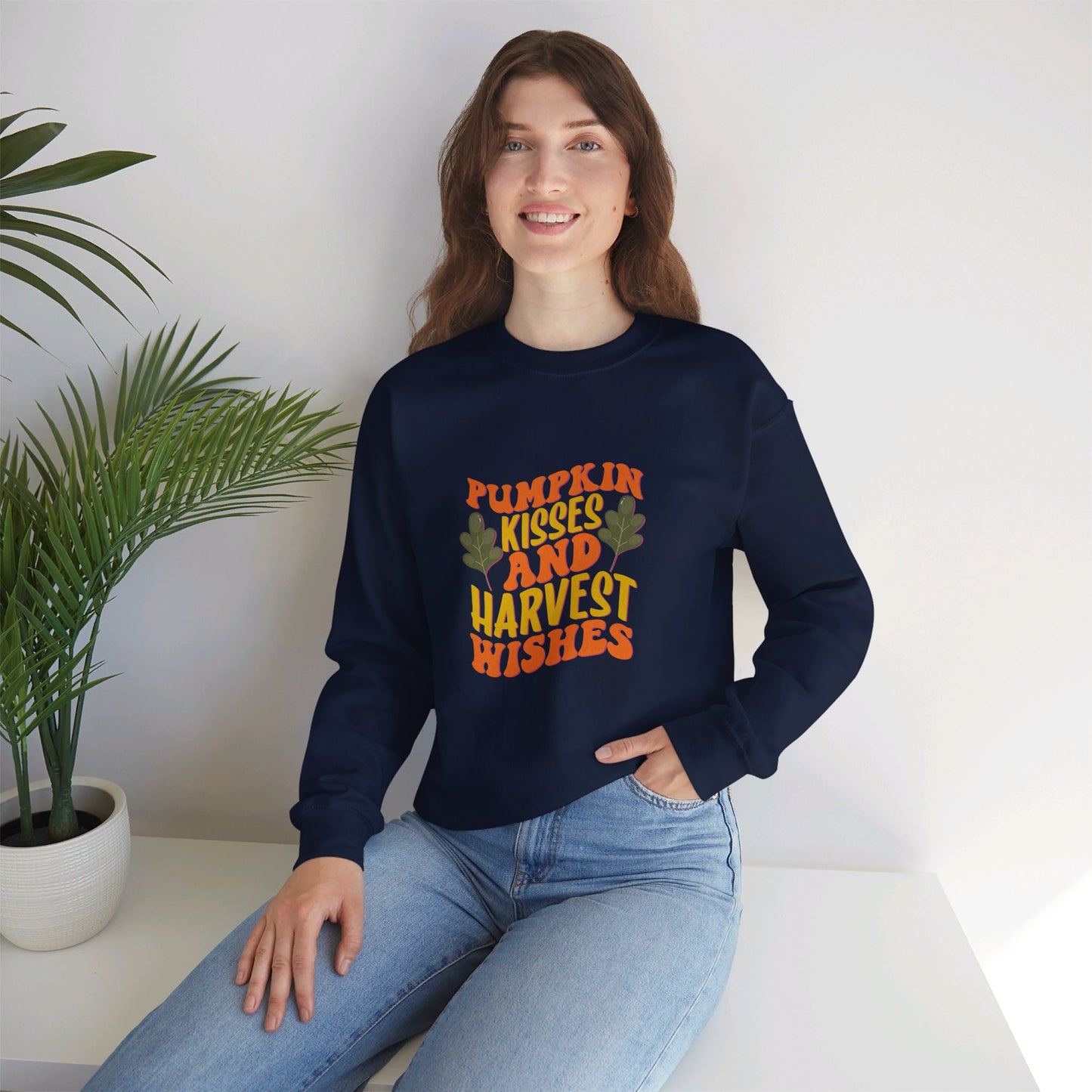 Pumpkin Kisses And Harvest Wishes - Sweatshirt