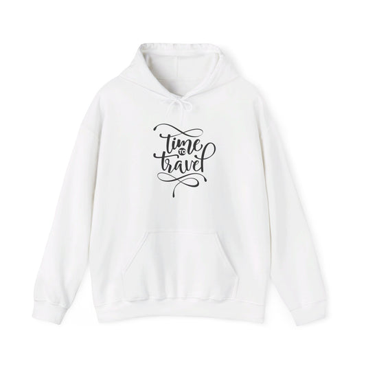 Adventure Awaits, Time to Travel Now - Hooded Sweatshirt