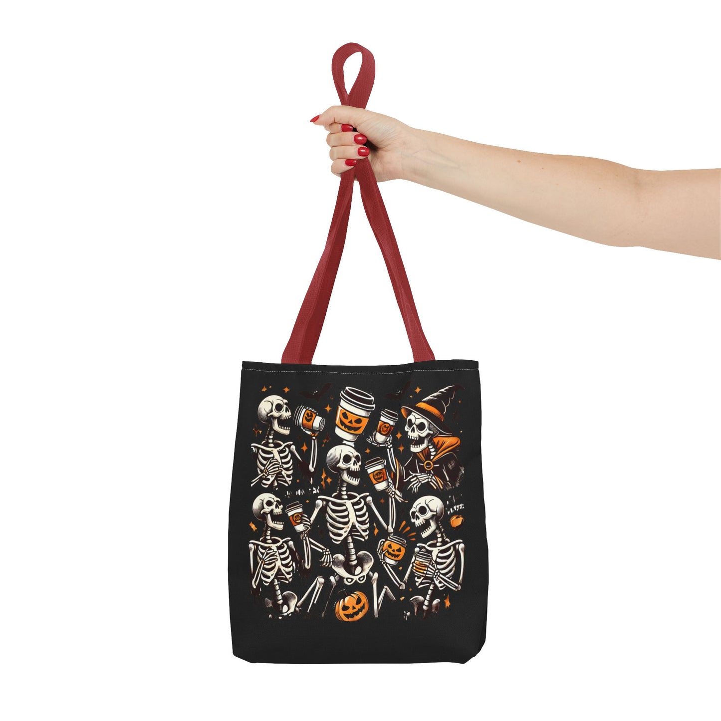 Skeleton drinking coffee - Tote Bag